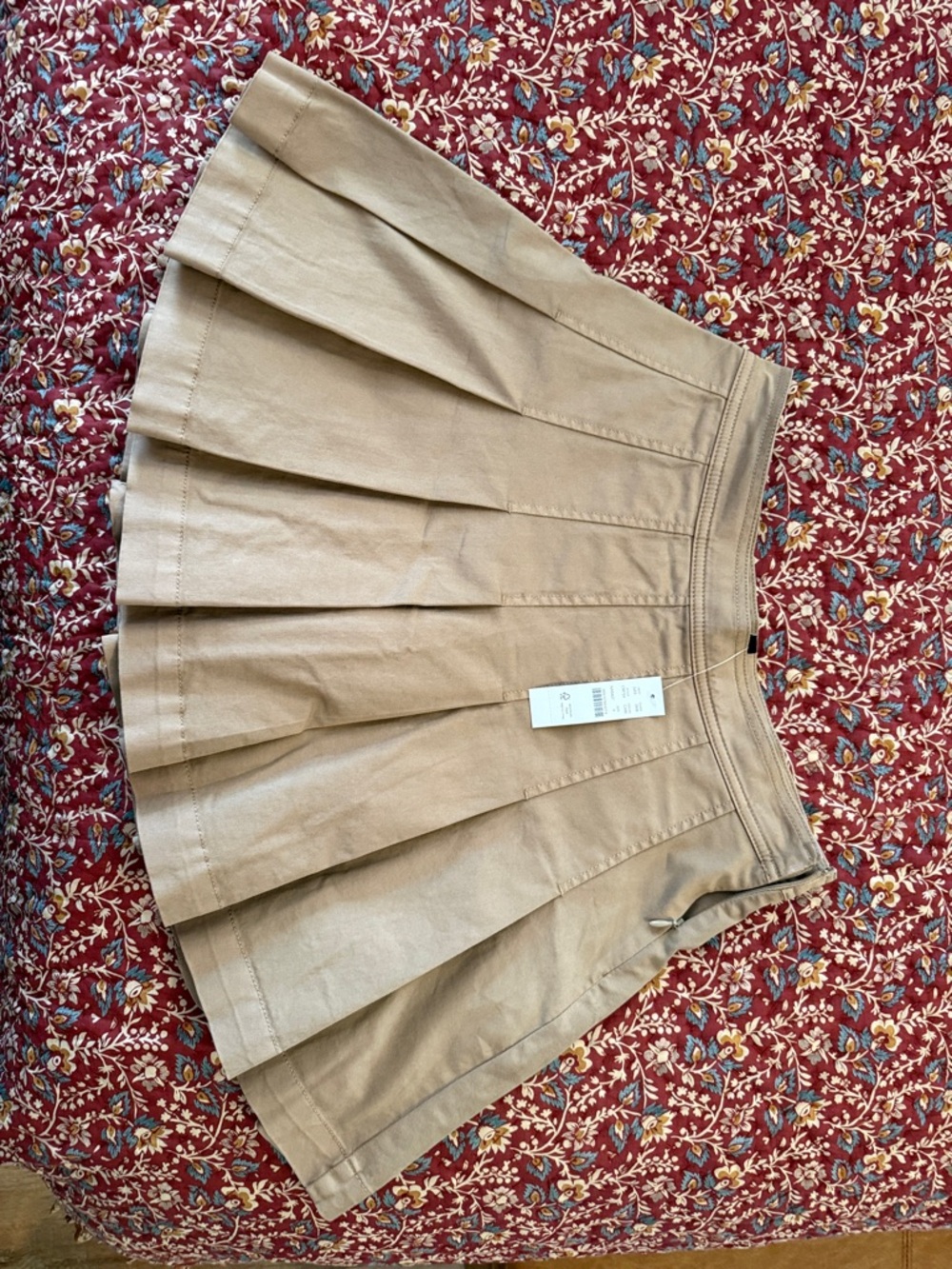 J. Crew Pleated Mini Skirt in Chino